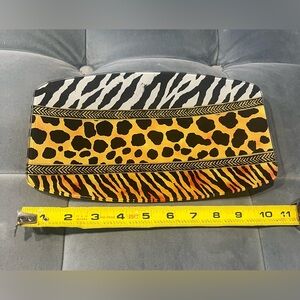 Painted glass platter